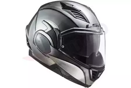 LS2 FF900 VALIANT II JEANS TITANIUM XL casco moto mandíbula-6