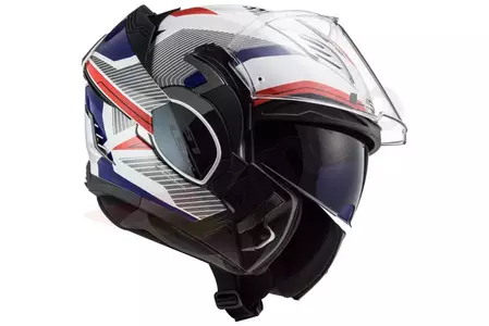 LS2 FF900 VALIANT II REVO BLANCO ROJO AZUL M moto mandíbula casco-3