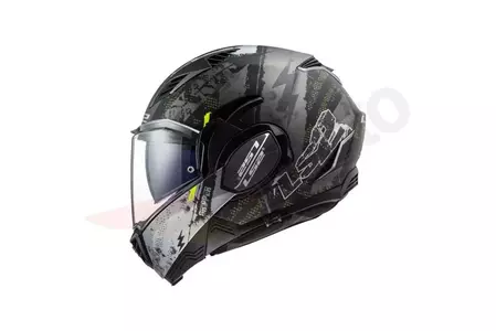 LS2 FF900 VALIANT II GRIPPER MATT TITAN M casco moto mandíbula-1