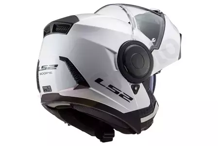 LS2 FF902 SCOPE SCOPE SOLID WHITE XXL cască de motocicletă cu mandibulă pentru motociclete-4