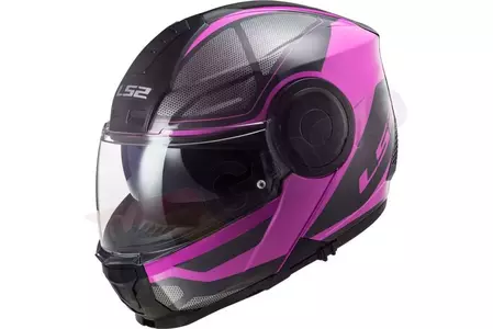 LS2 FF902 SCOPE AXIS BLACK PINK XS casco moto mandíbula-1