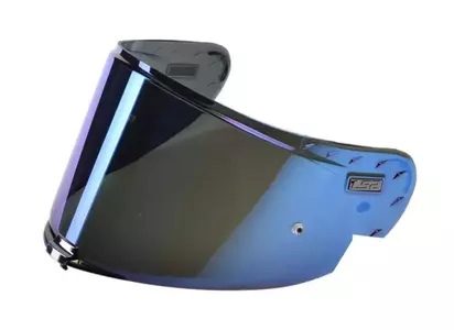 LS2 FF327 Zrkadlový modrý priezor prilby Challenger-1