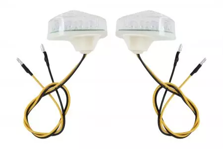 Směrový ukazatel bílý LED difuzor Kawasaki-4