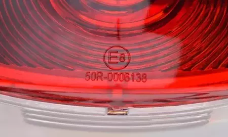 Zadnja svetilka LED kromiran rdeč difuzor-4