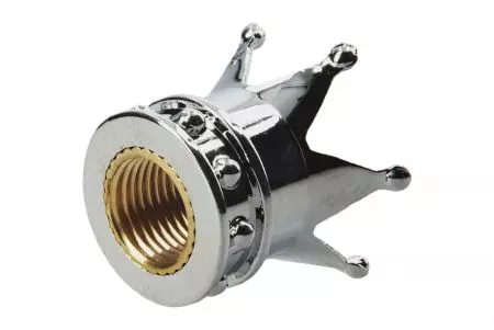 Capuchon de valve de roue Cornish 1pc argent/chrome-2