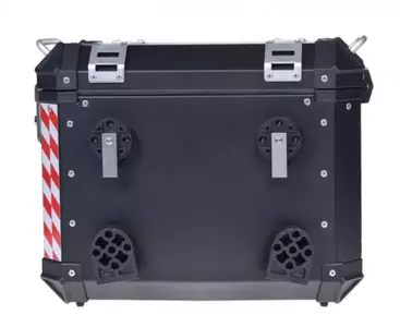 Kufer boczny aluminiowy ze stelażem czarny 2szt.-3
