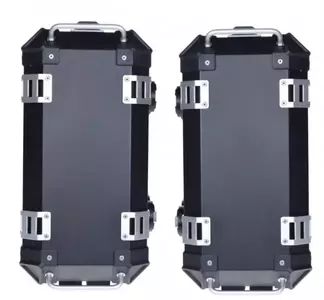 Aluminium Seitenkoffer mit Rahmen schwarz 2tlg.-4