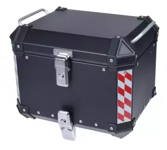 Алуминиев централен багажник с монтажна плоча черен - 230218
