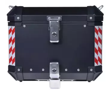 Alumīnija centrālā bagāžniece ar montāžas plāksni melna-2