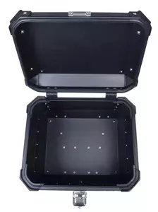 Alumīnija centrālā bagāžniece ar montāžas plāksni melna-3