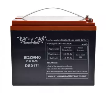 WM Motor 6DZM-40 Batterie au gel 12V 40 Ah