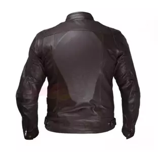 Back Field Leoshi giacca da moto in pelle marrone XXS-2