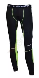 Pantaloni termoactivi Leoshi negru și galben 2XL-1
