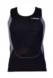 Termo tričko Leoshi čierno-sivé L
