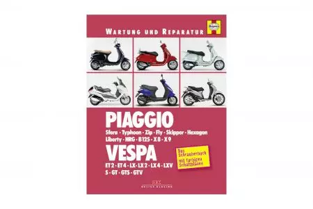 Manual de servicio y reparación Piaggio/Vespa NRG X8 X9 ET2 ET4 LX GT