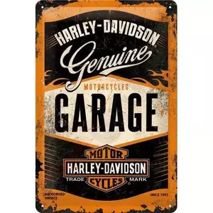 Plåtaffisch 20x30cm för Harley-Davidson Garage - 22238