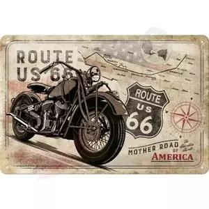 Blechposter 20x30cm Route 66 - 22279