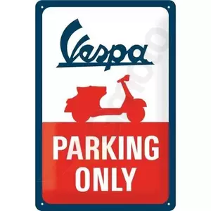 Τενεκεδένια αφίσα 20x30cm Vespa Parking Only - 22282
