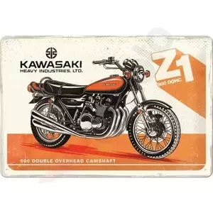Cartaz de lata 20x30cm Motociclo Kawasaki Z1 - 22284
