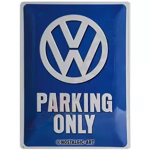 Póster de hojalata 30x40cm VW Parking-1