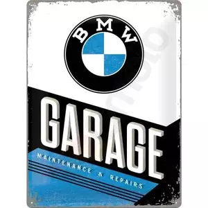 Plåtaffisch 30x40cm BMW Garage - 23211