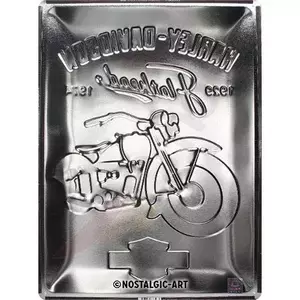 Poster in latta 30x40cm per Harley-Davidson Flath-3