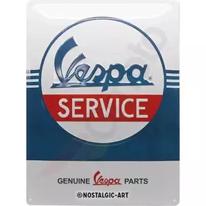 Τενεκεδένια αφίσα 30x40cm Vespa Service - 23259