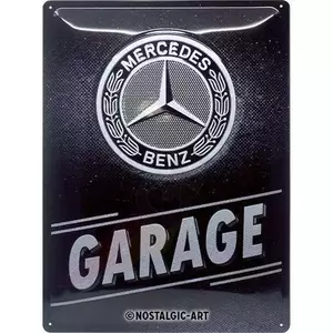 Tinnen poster 30x40cm Marcedes-Benz Garag-1