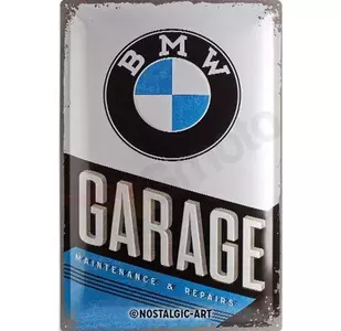 Plaatwerk poster 40x60cm BMW Garage - 24003
