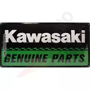 Póster de hojalata 25x50cm Kawasaki Genuine Parts-1