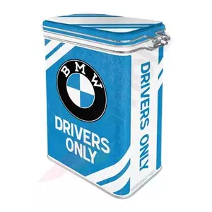 Plechovka s klipom Len pre vodičov BMW-2