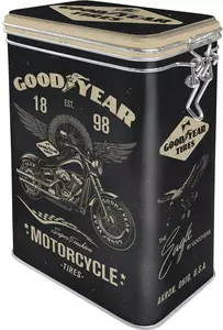 Puszka blaszana z klipsem Goodyear Motorcycle - 31116