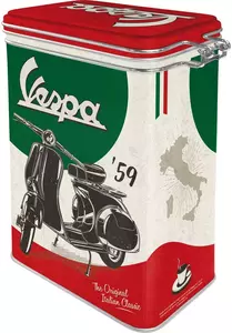 Τενεκεδένιος τενεκές με κλιπ Vespa The Italia-1