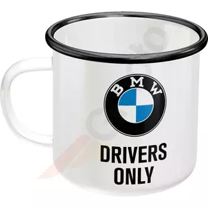 BMW tik vairuotojams skirtas emaliuotas puodelis-4