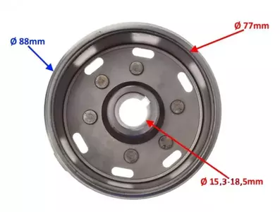 Vela de ignição do estator + roda magnética Mini Pitbike MRF YX 160-2