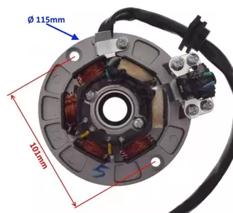 Stator iskrownik + koło magnesowe Mini Pitbike MRF YX 160-3