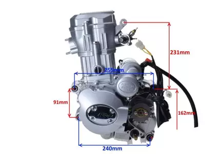 4T 250cc Shinerey ATV 250 ST-9E LC mootor-4