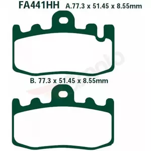 Plaquettes de frein EBC FA 441 HH (2 pièces)-2