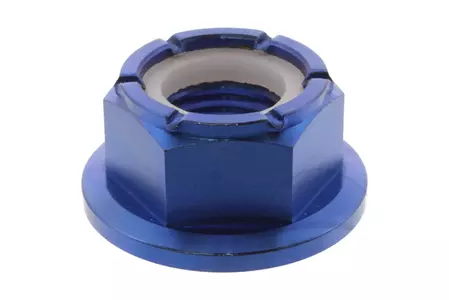 PRO-BOLT samojistná matice M12x1,25 mm titanová modrá - TINYNFL12FFB