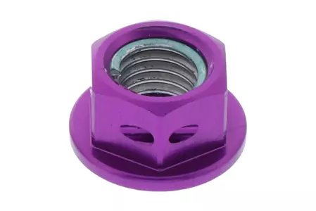 Гайка за зъбна предавка PRO-BOLT M8x1.25mm алуминий Racing purple-1
