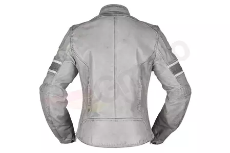 Modeka Iona Lady jachetă de motocicletă din piele pentru femei, cenușă 34-2