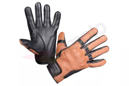 Modeka Hot Two gants de moto marron et noir 11-1