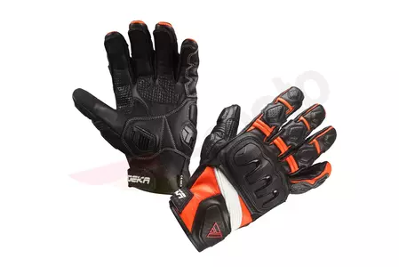 Modeka Baali guantes de moto negro y naranja 11-1