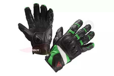 Modeka Baali motociklističke rukavice crne i zelene 12-1