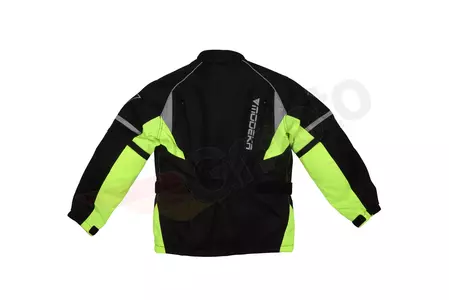 Modeka Tourex II Kinder-Motorradjacke schwarz-neon 140-2