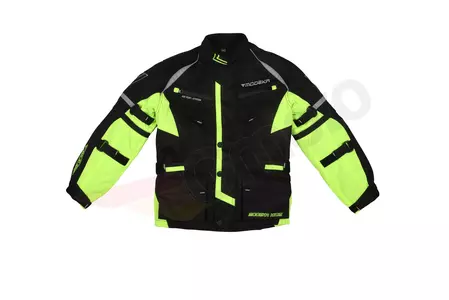 Dječja motoristička jakna Modeka Tourex II Kids crna i neon 164-1