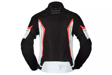 Modeka Khao Air Lady tekstilna motoristička jakna, crna, pepeljasto crvena 40-2