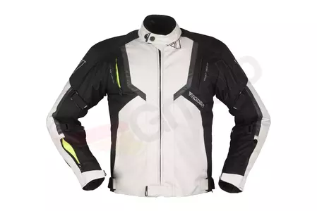 Modeka Eloy chaqueta de moto textil ceniza negro M-1