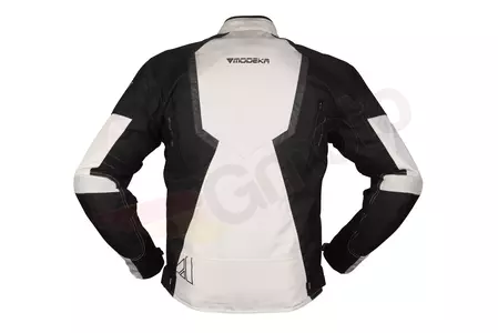 Modeka Eloy chaqueta de moto textil ceniza negro M-2