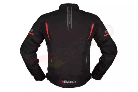 Modeka Aenergy tekstilna motoristička jakna crna i crvena M-2